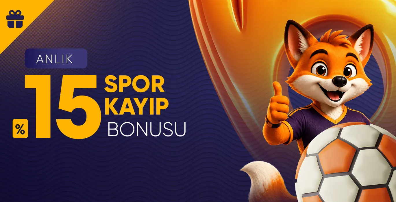 %15 Spor Kayıp Bonusu — kampanya görseli