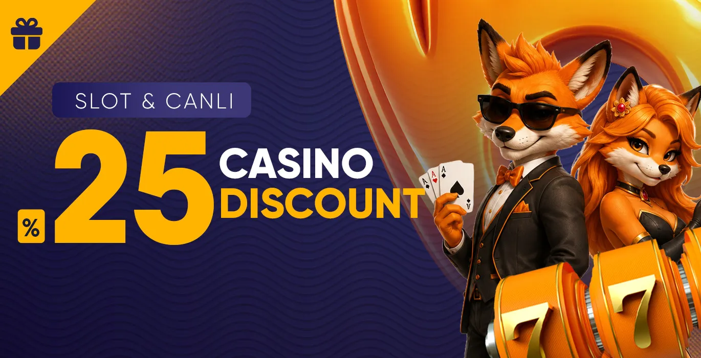 %25 casino ve canlı casino discount kampanya görseli