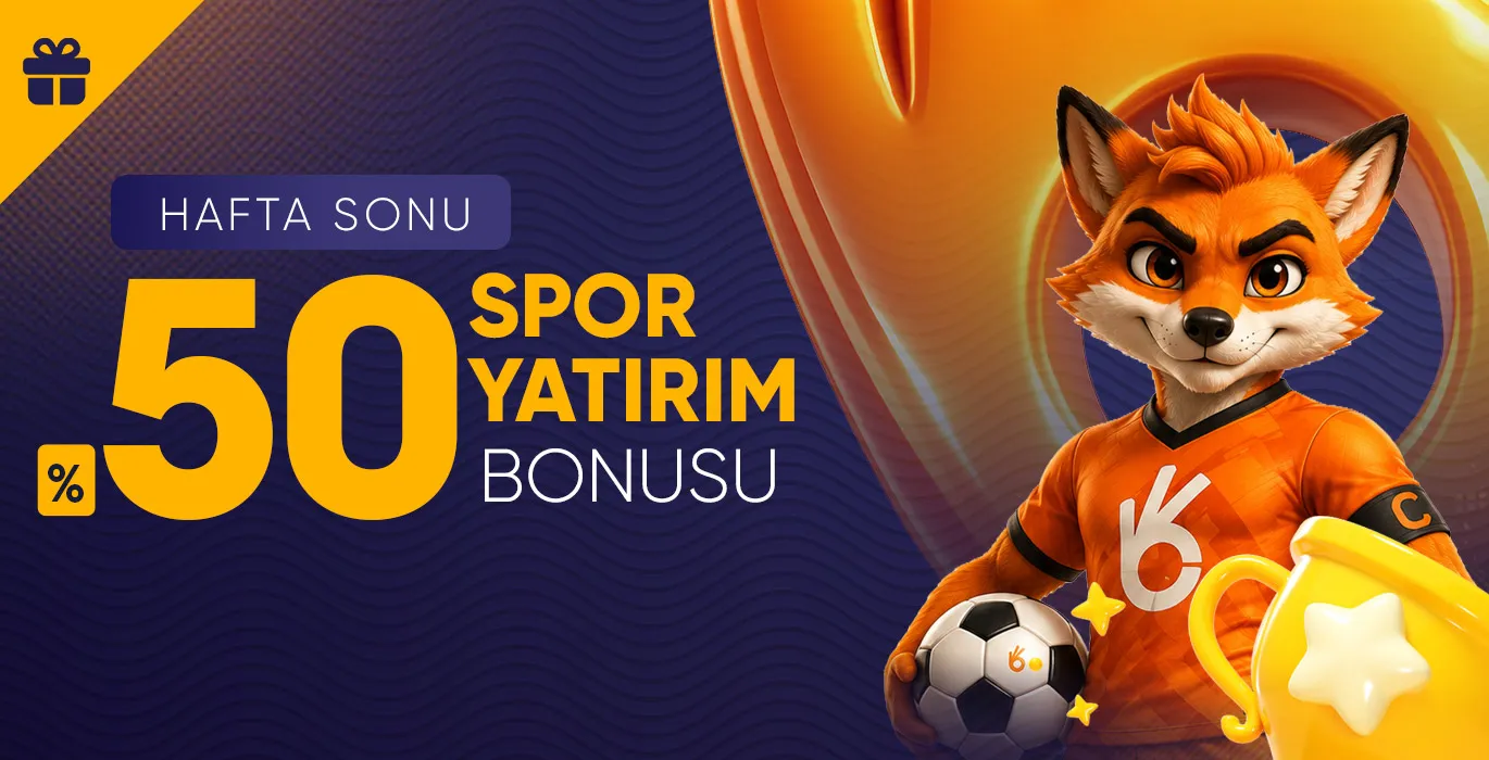 Haftasonuna Özel %50 Spor Yatırım Bonusu — kampanya görseli